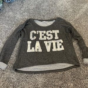 Hollister x Lucy Hale C’est La Vie sweater